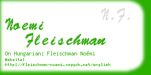 noemi fleischman business card